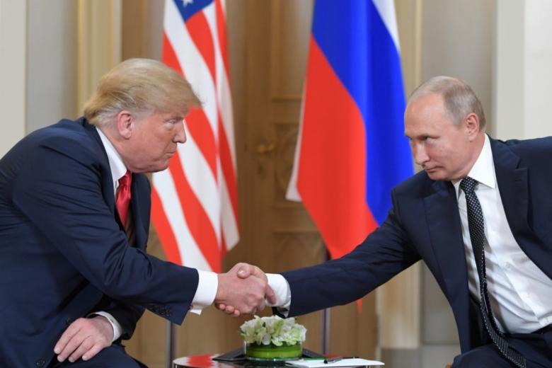 Президент США Дональд Трамп, президент России Владимир Путин