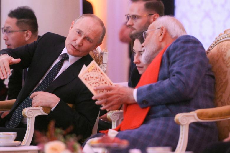 Владимир Путин и Нарендра Моди
