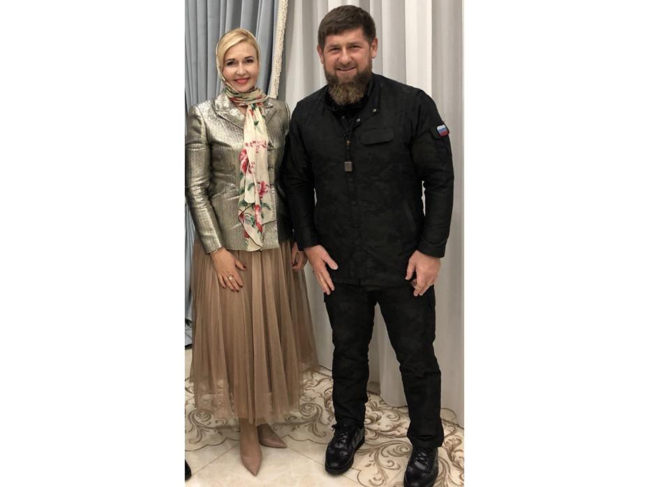 Татьяна Пономаренко-Левераш и Рамзан Кадыров