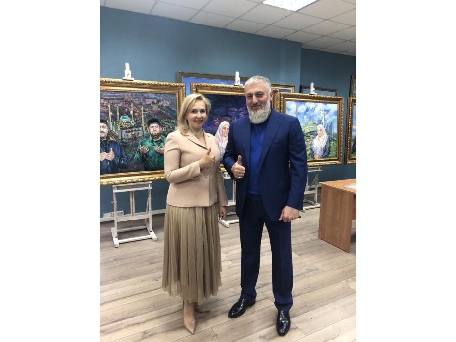 Татьяна Пономаренко-Левераш и Адам Делимханов