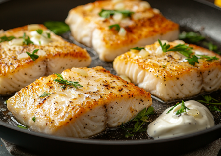 Рецепт минтая с луком и сметаной на сковороде: сочная рыба тает во рту