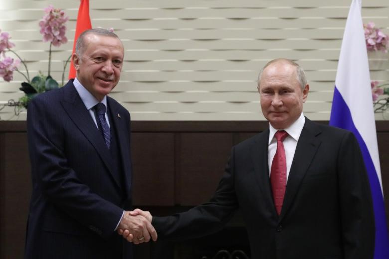 Реджеп Эрдоган и Владимир Путин
