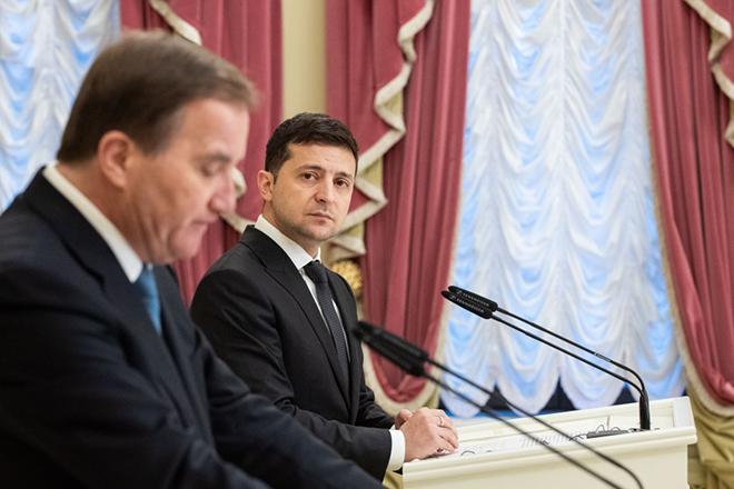 Стефан Лёвен и Владимир Зеленский
