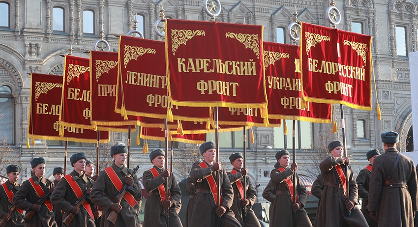 Мероприятие — реконструкция шествия, прошедшего в Москве в 1941 году