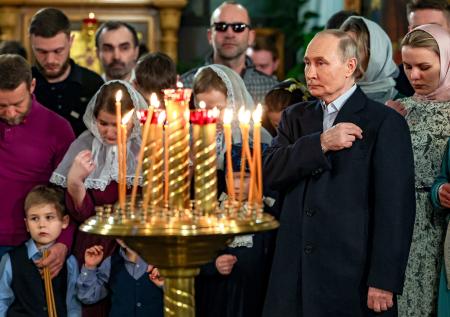Патриарх Кирилл поздравил Путина с Рождеством