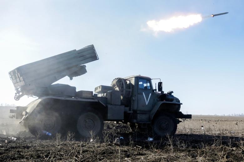 Боевая работа РСЗО «Град» в зоне СВО