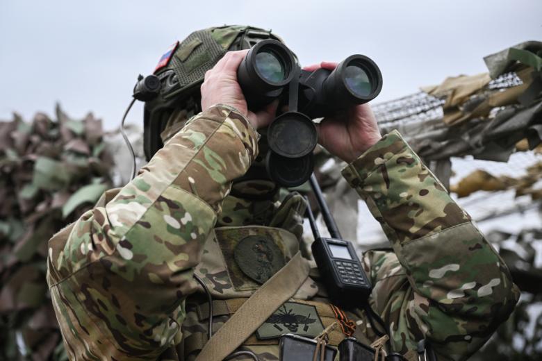 Военнослужащий Вооруженных сил Российской Федерации в зоне боевых действий