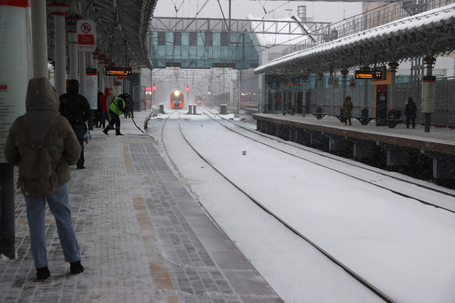 Снегопад в Москве