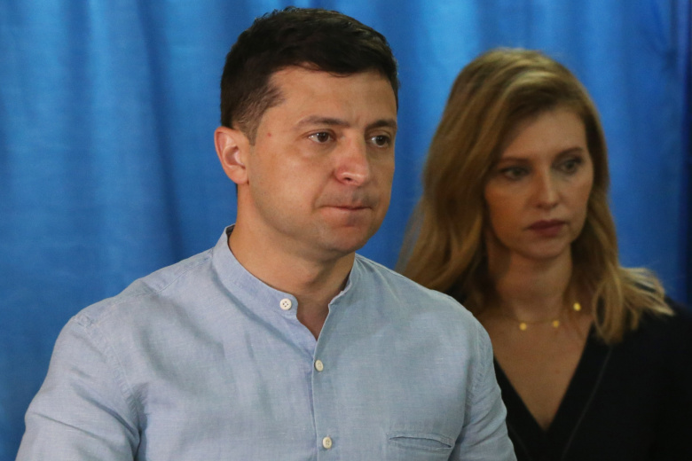 Владимир Зеленский с женой Еленой