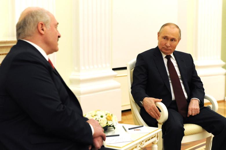 Владимир Путин на встрече с президентом Республики Беларусь Александром Лукашенко