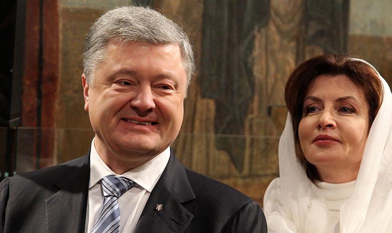 Президент Украины Пётр Порошенко с супругой