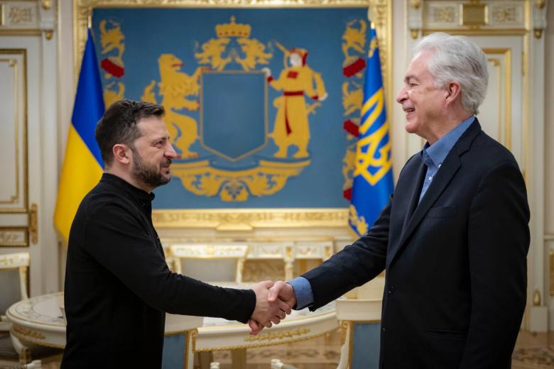 Владимир Зеленский и Уильям Бернс