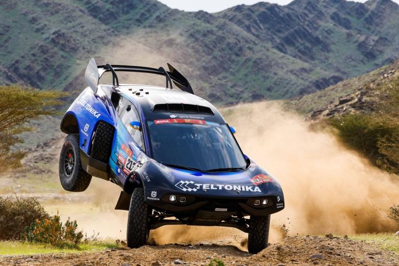 Teltonika Racing, BR, Prodrive Hunter,  во время второго этапа «Дакара-2023» между Си Кэмп и Аль-Ула-Ула, Саудовская Аравия