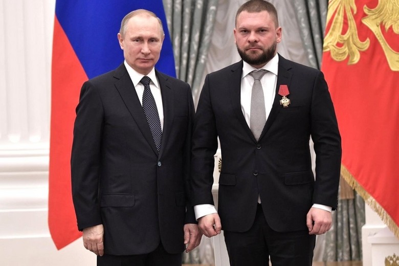 Владимир Путин и Евгений Поддубный