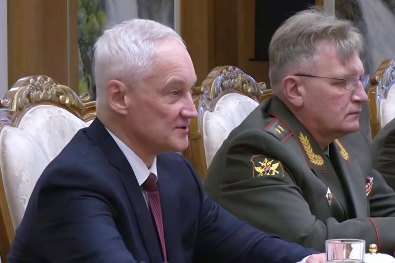 Андрей Белоусов во время переговоров с северокорейским коллегой Но Гван Чхолем