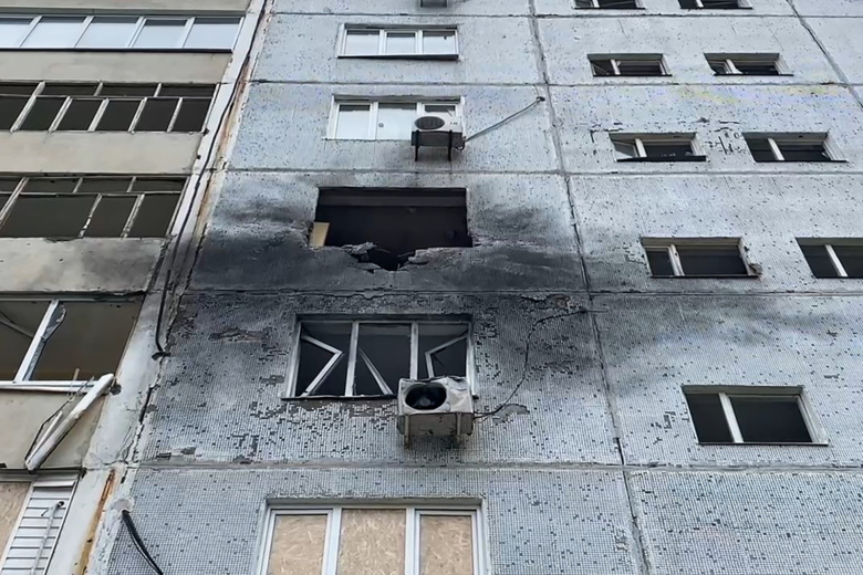 Последствия обстрела Энергодара