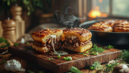 Картофельные деруны с грибной начинкой «От Батьки»: вкуснятина на завтрак!