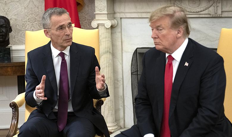 Йенс Столтенберг и Дональд Трамп