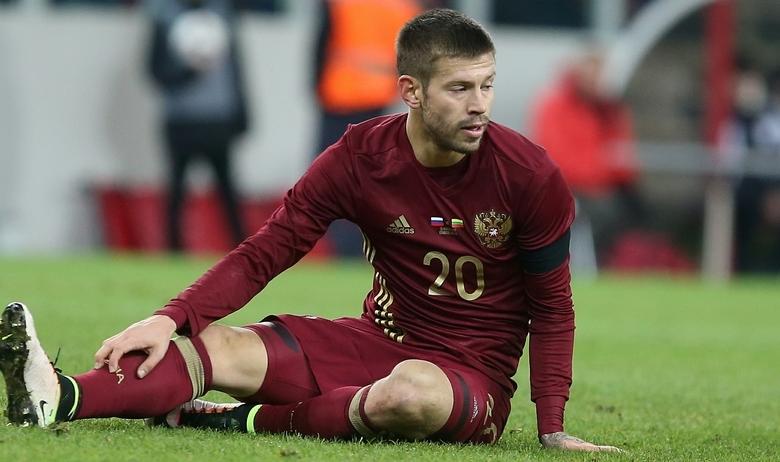 Нападающий сборной России по футболу Фёдор Смолов
