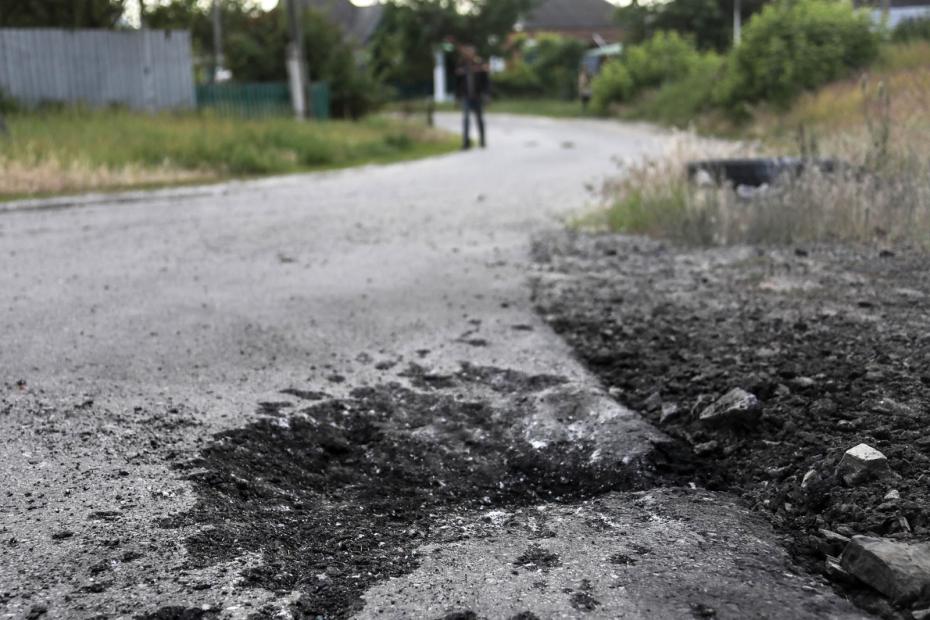 Обстрел со стороны ВСУ села Новая Таволжанка