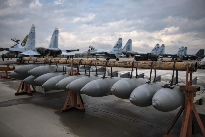 Авиационные ракеты на аэродроме базирования истребителей ВКС России, задействованных в специальной военной операции