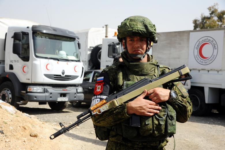 Военнослужащий ВС РФ в Сирии