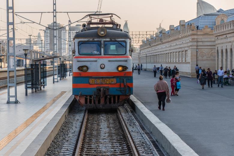 Железнодорожный вокзал в Баку