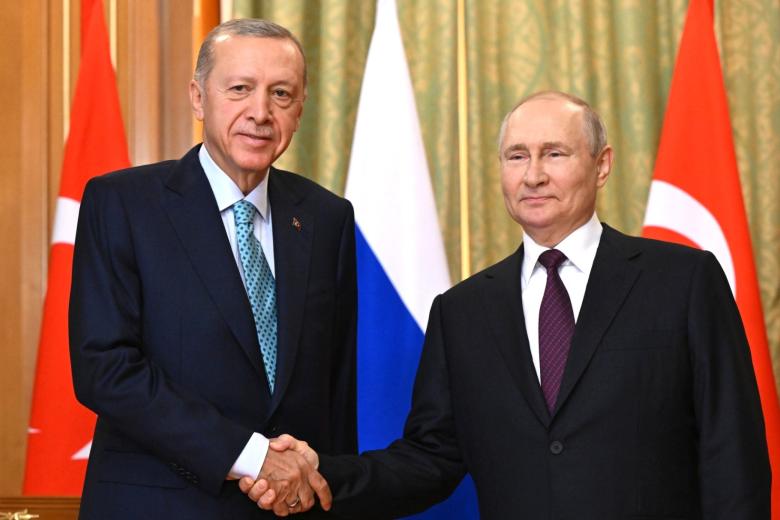 Реджеп Тайип Эрдоган и Владимир Путин