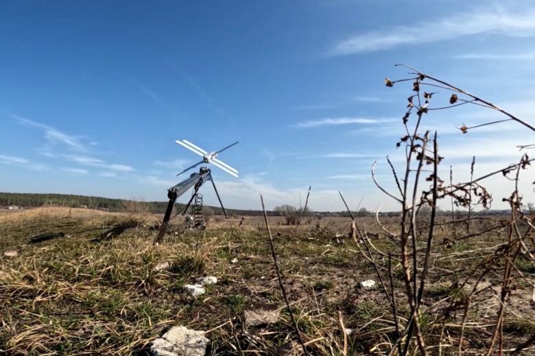 Запуск беспилотного летательного аппарата «Ланцет»