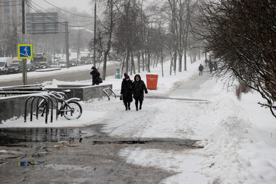 Снегопад в Москве