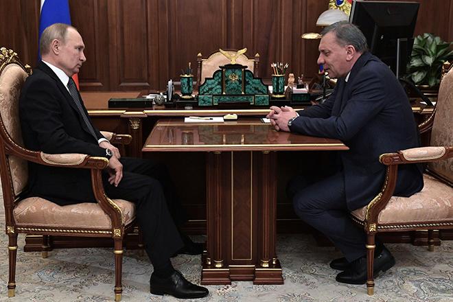 Владимир Путин и Юрий Борисов