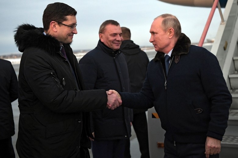 Владимир Путин, Юрий Борисов и Глеб Никитин
