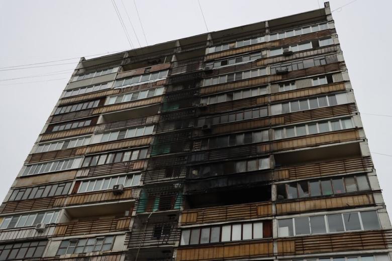 Дом на улице Красного Маяка, где произошло возгорание в квартире