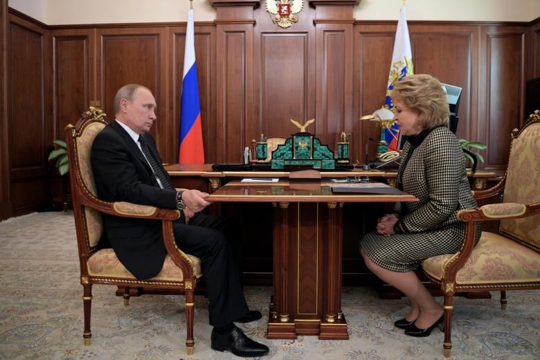 Владимир Путин, Валентина Матвиенко
