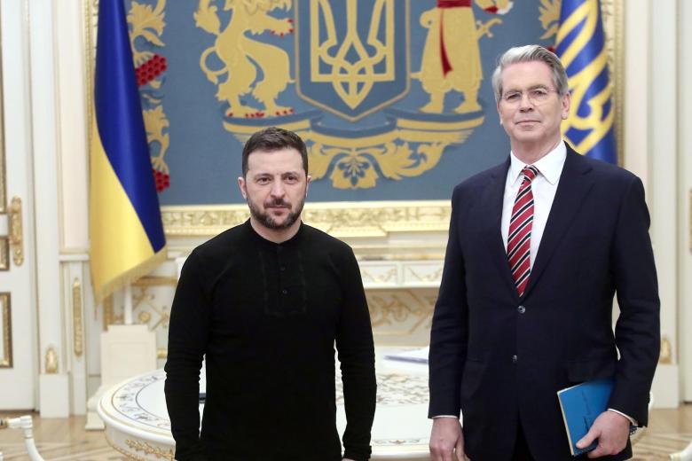 Владимир Зеленский и Скотт Бессент