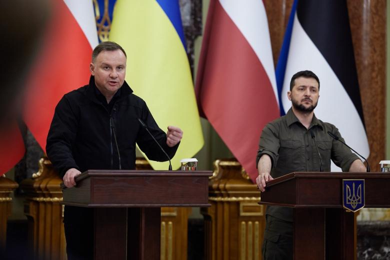 Анджей Дуда и Владимир Зеленский