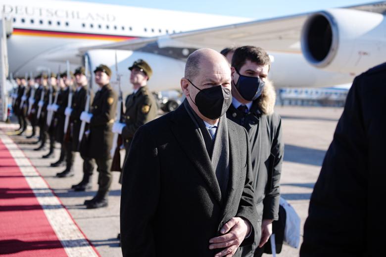Канцлер ФРГ Олаф Шольц
