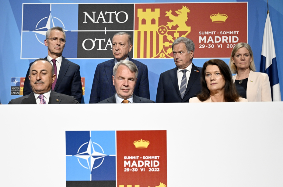 Турция поддержала заявление Швеции и Финляндии о вступлении в НАТО на саммите НАТО в Мадриде