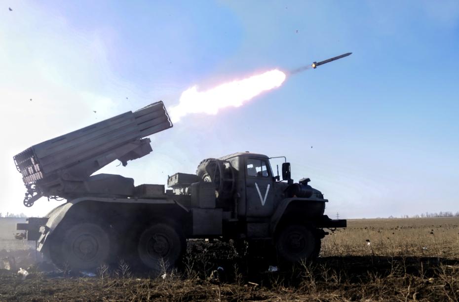 Реактивная система залпового огня «Град» Вооруженных сил РФ, задействованная в специальной военной операции
