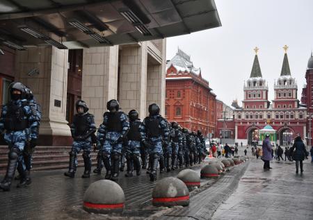 В Москве перекрыта Манежная площадь