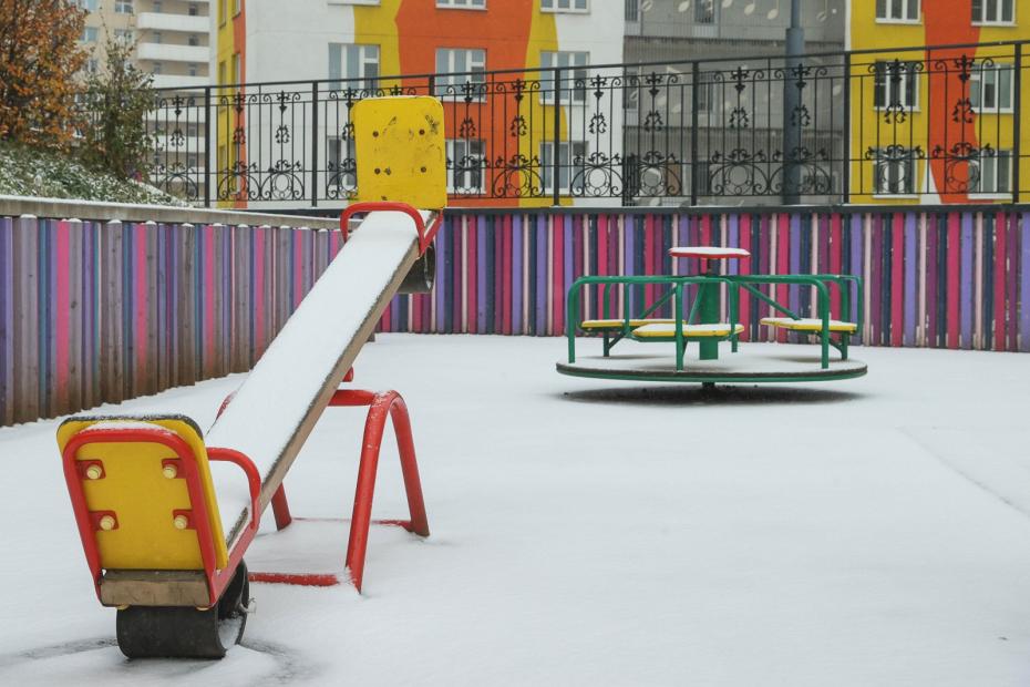 Первый снег в Москве
