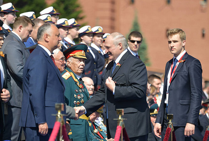 Александр Лукашенко во время визита в Российскую Федерацию