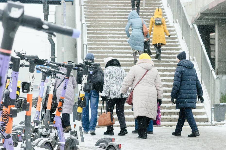 Первый снег в Москве