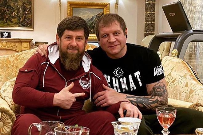 Рамзан Кадыров и Александр Емельяненко