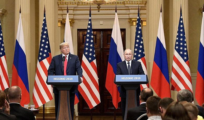 Президент США Дональд Трамп и президент РФ Владимир Путин