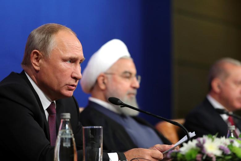 Владимир Путин, Хасан Рухани и Реджеп Эрдоган