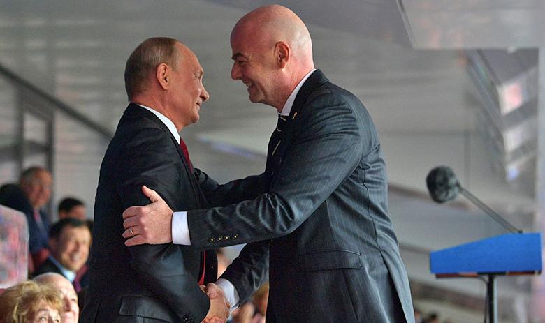 Президент РФ Владимир Путин и Джанни Инфантино