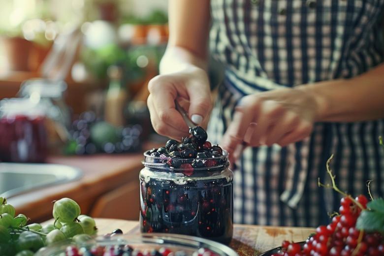Варенье из черной смородины без варки