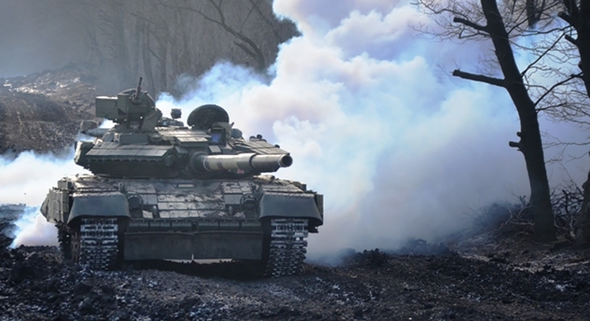 Учения танковых войск Украины