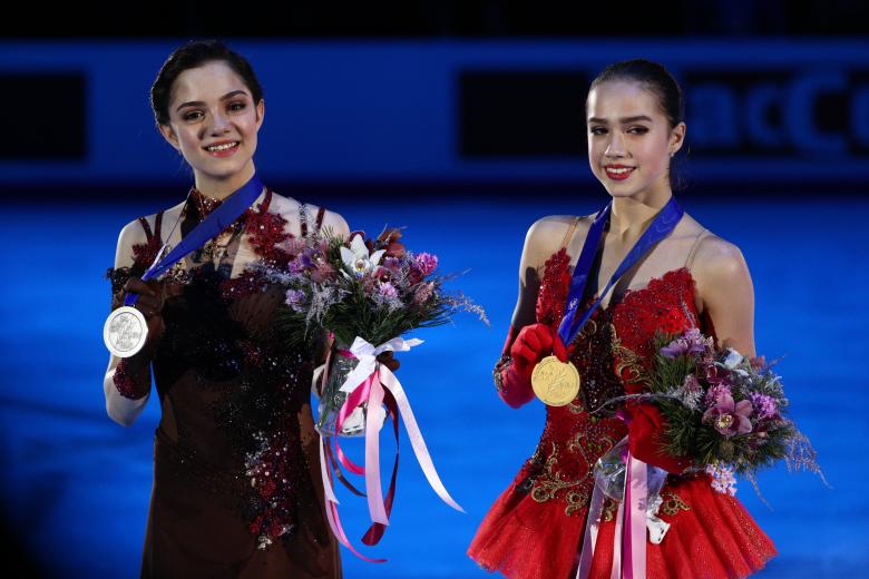 Евгения Медведева и Алина Загитова